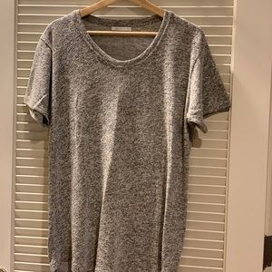 John Elliott Curve UNeck Heather Gray - Mens Large